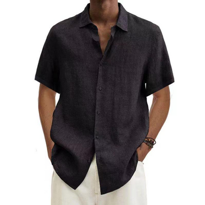 Elegant Stilfuld Casual Kort Skjorte