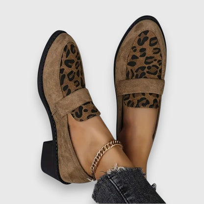 Dame Komfortable Forårs Loafers med Leopardmønster
