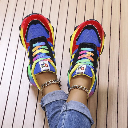 Stilfulde Komfortable Legende Regnbue Sneakers