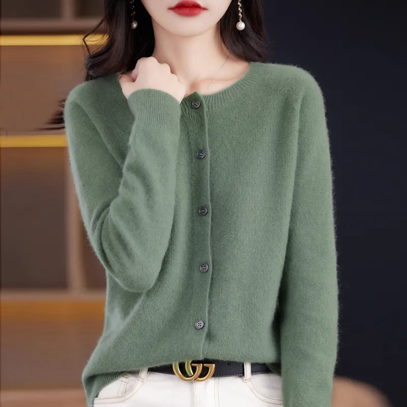 Stilfuld Blød og elegant uldcardigan