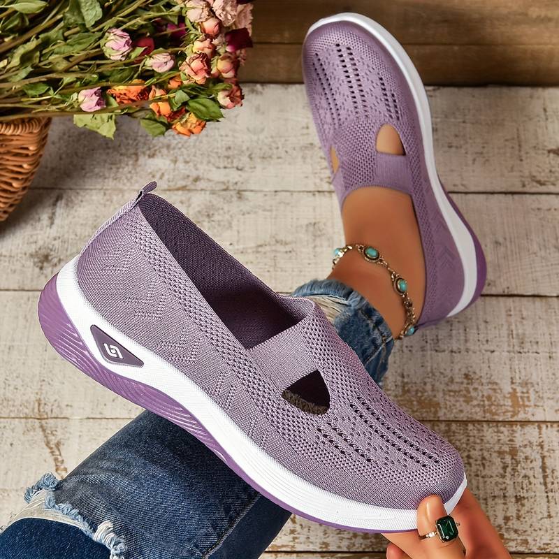 Rosamaria - Stilfulde Slip On Sneakers Med Udskæringer Til