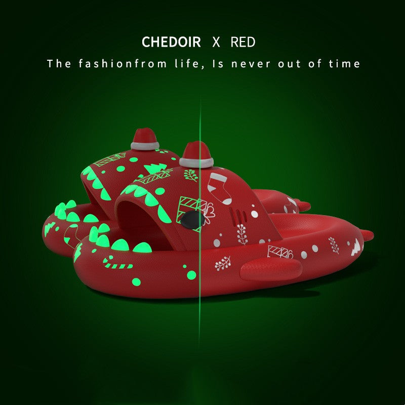 Advent | Julesutter med selvlysende print og nissehuedetalje