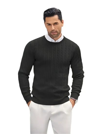 Elegant Afslappet Komfortabel Herre Pullover