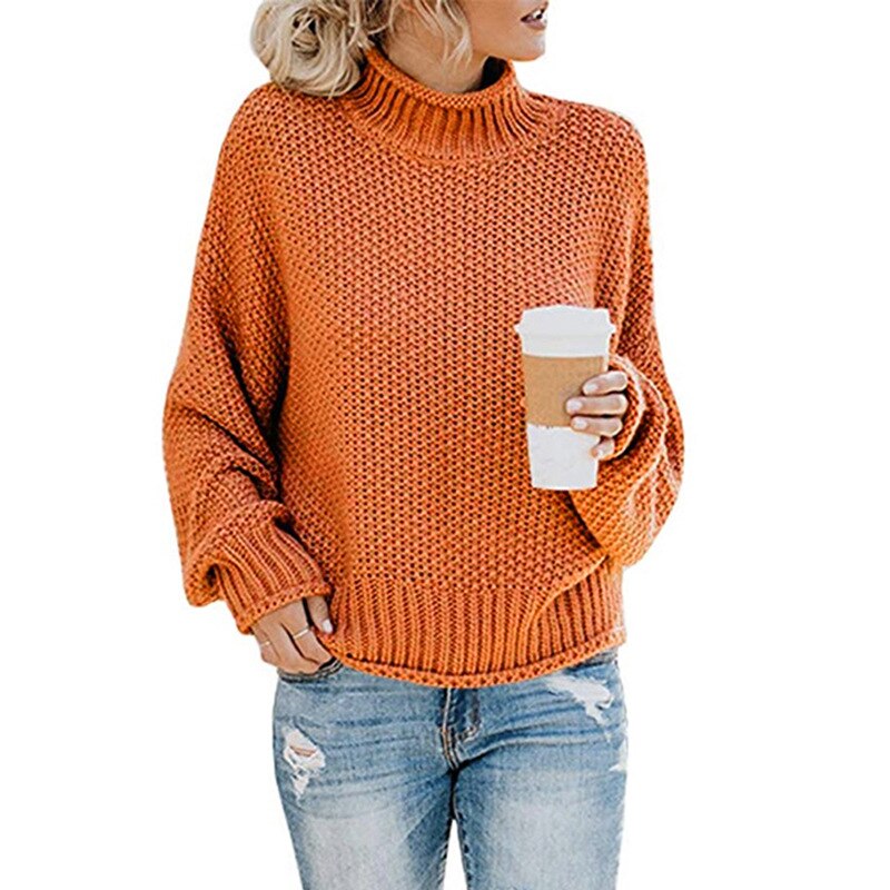 ChicCozy - Rullekrave sweater med høj hals