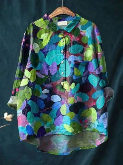 Inga | Blomstret bluse med romantisk feminin charme