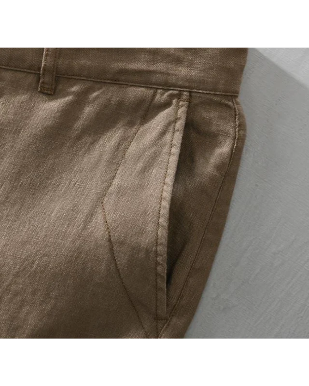 Komfortable Afslappet Letvægts Linned Shorts