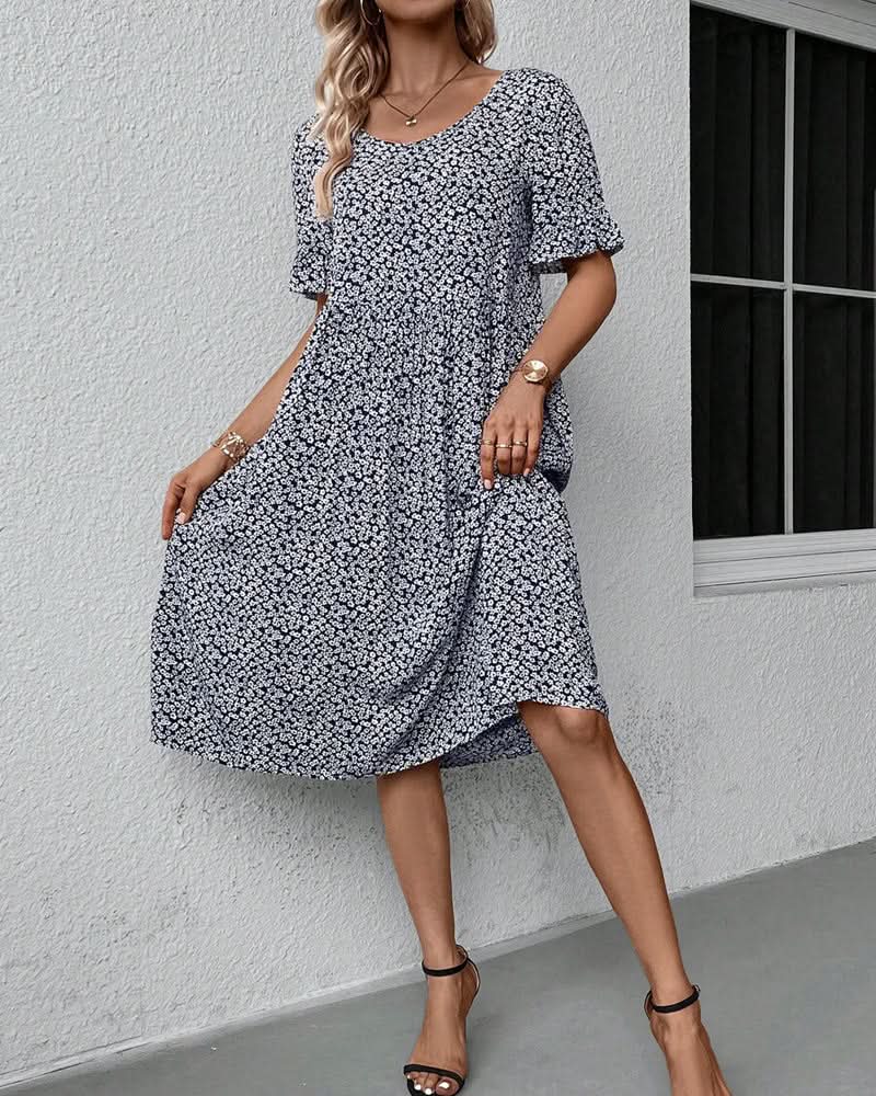 Dame Elegant Stilfuld Casual Sommerkjole