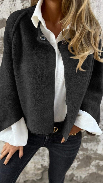 Kvalitets Moderne Behagelig Stilfuld Wool-uldfrakke