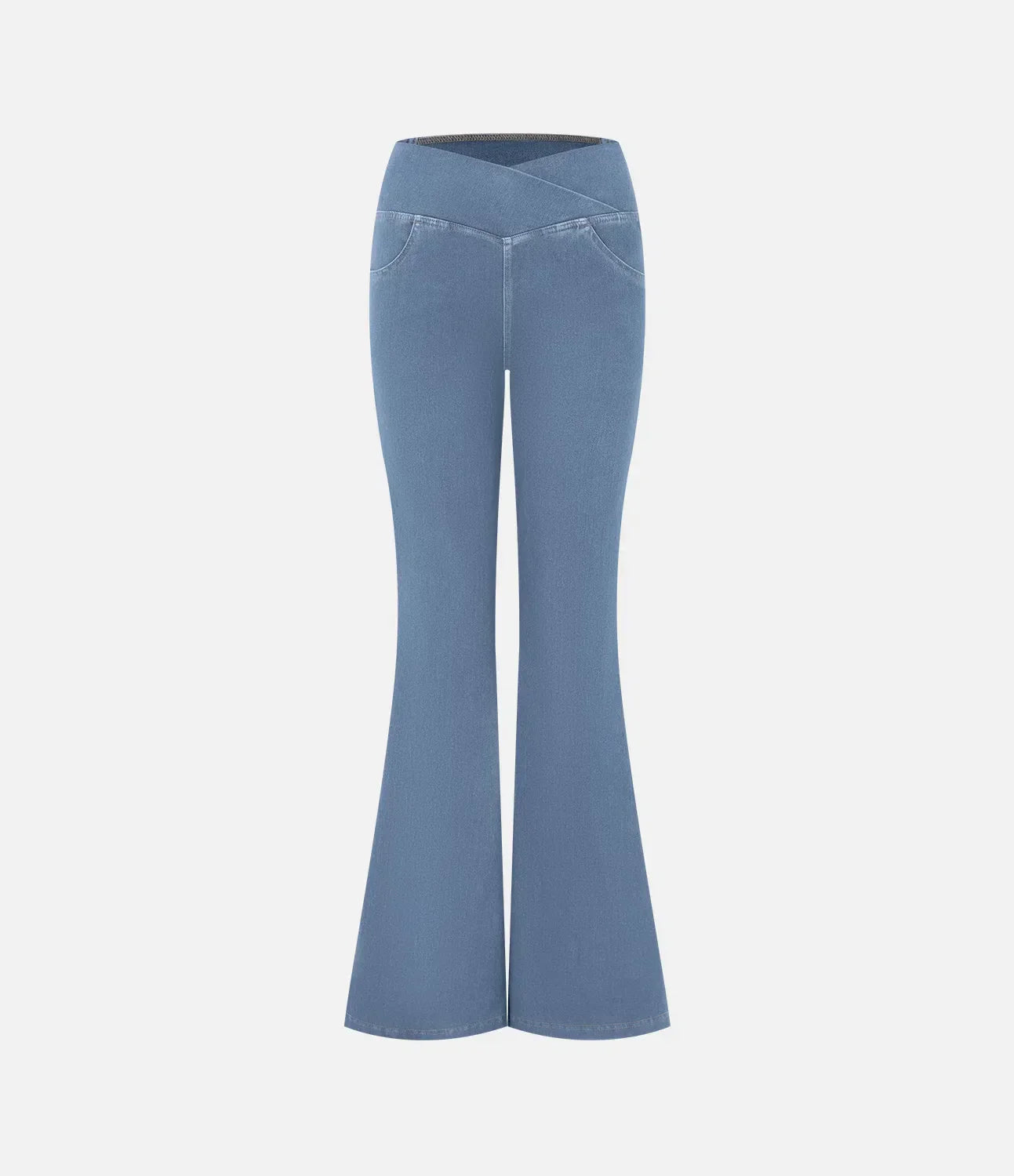 CurveChic - Jeans med høj talje i stretchdenim