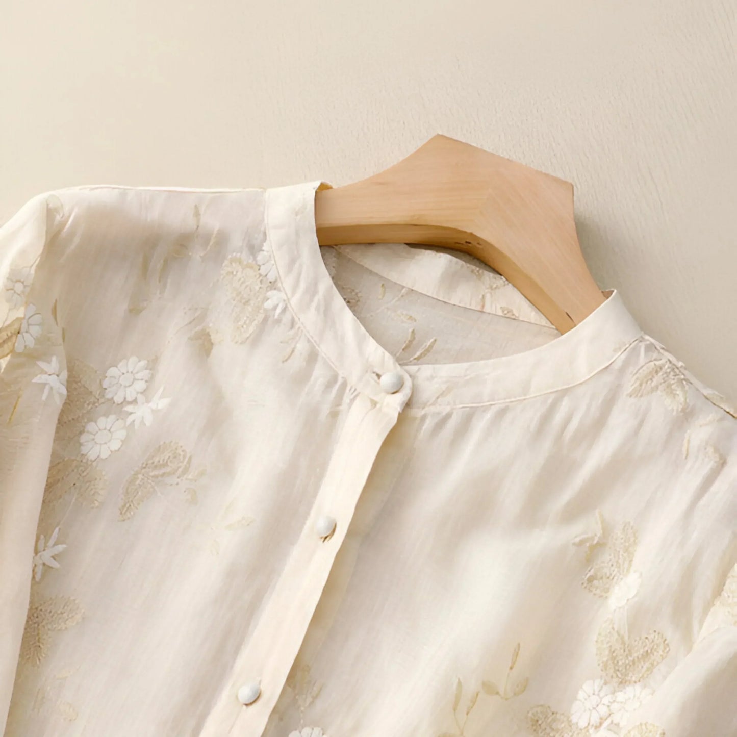 Moderne Let og Elegant Bomuldsbluse