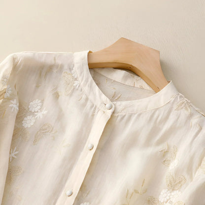 Moderne Let og Elegant Bomuldsbluse