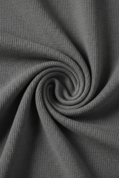 Stilfuld Half-Zip Striktrøje Med Ståkrave