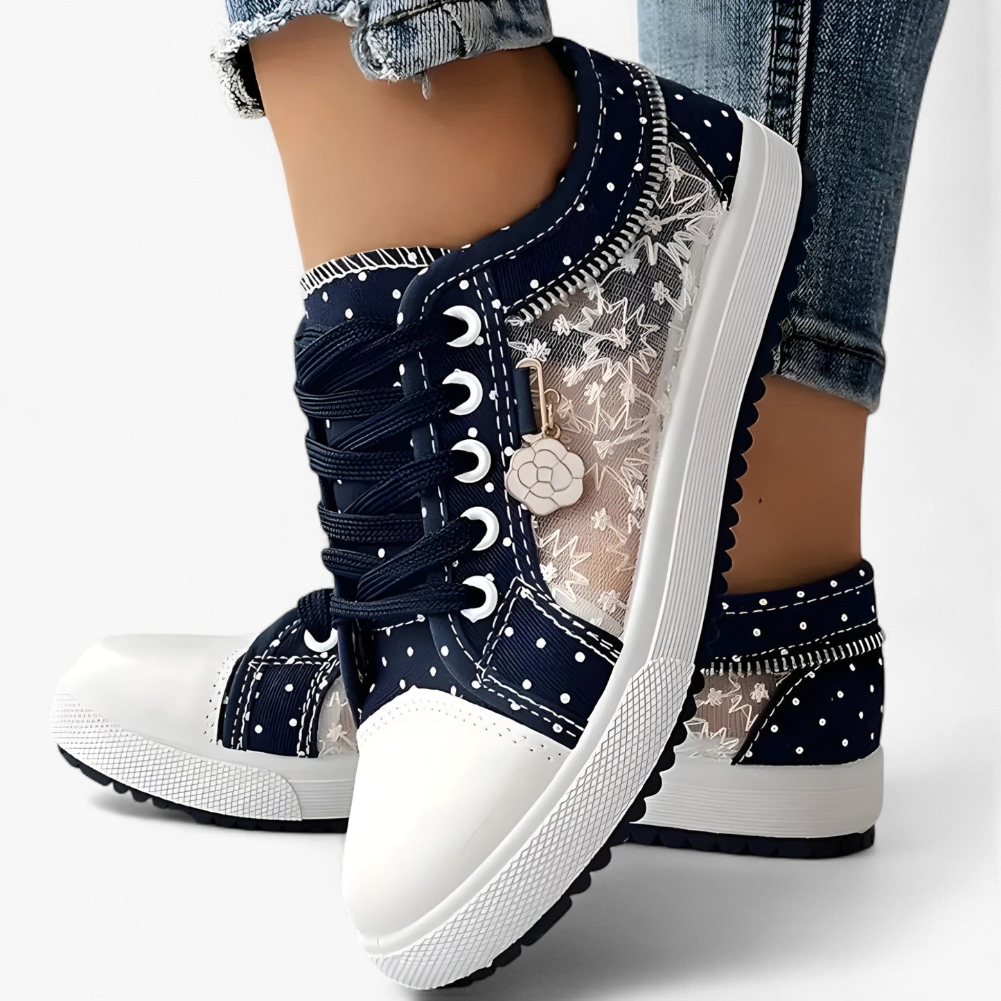 Lina - Komfortable ortopædiske sneakers med fjerlet