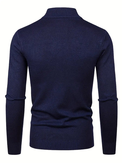 Elegant Turtleneck Sweater Til Herrer