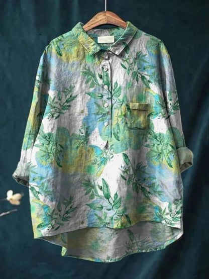 Inga | Blomstret bluse med romantisk feminin charme