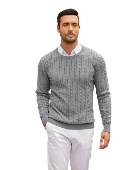 Elegant Afslappet Komfortabel Herre Pullover