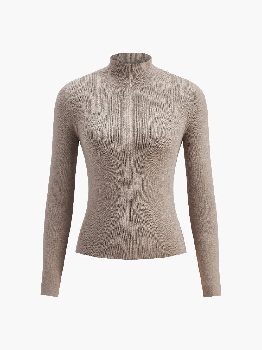 Dame Forårs Komfortabel Mock Neck Top