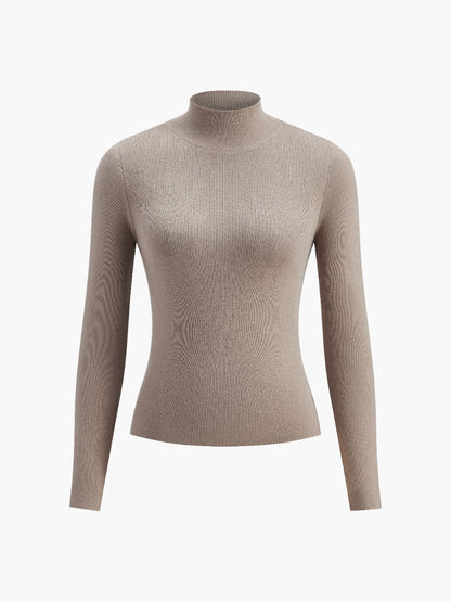 Dame Forårs Komfortabel Mock Neck Top
