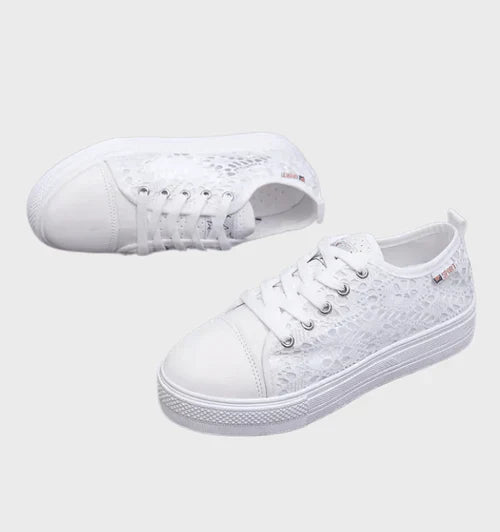 Elowen - Stilfulde low cut sneakers med sidedetaljer og