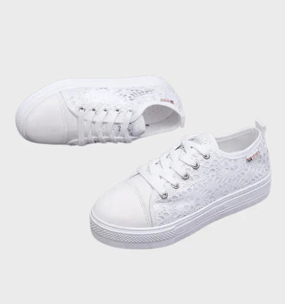 Elowen - Stilfulde low cut sneakers med sidedetaljer og