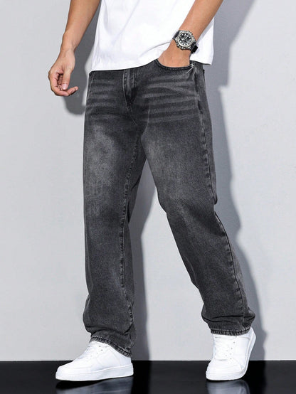 Knud | Baggy Jeans i Denim med Løs Pasform og Praktiske Lommer