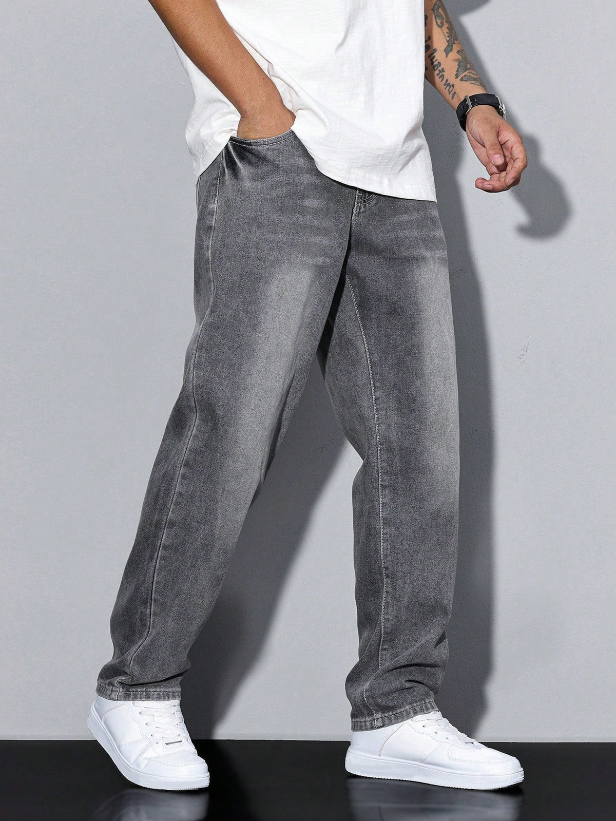 Knud | Baggy Jeans i Denim med Løs Pasform og Praktiske Lommer