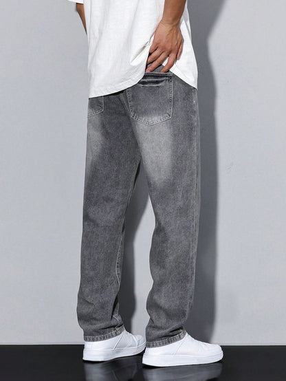 Knud | Baggy Jeans i Denim med Løs Pasform og Praktiske Lommer