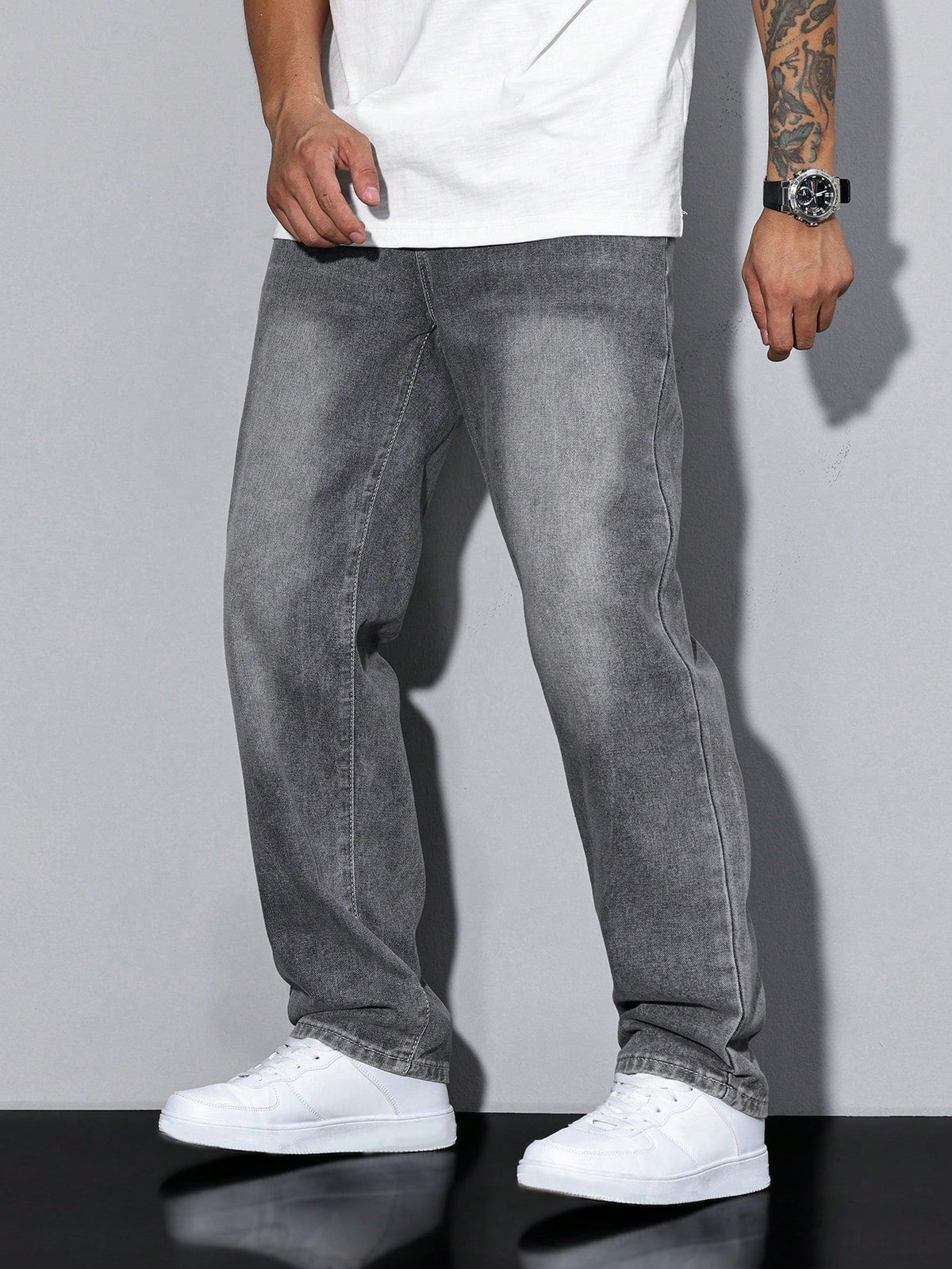 Knud | Baggy Jeans i Denim med Løs Pasform og Praktiske Lommer