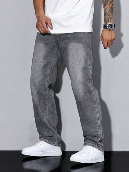 Knud | Baggy Jeans i Denim med Løs Pasform og Praktiske Lommer