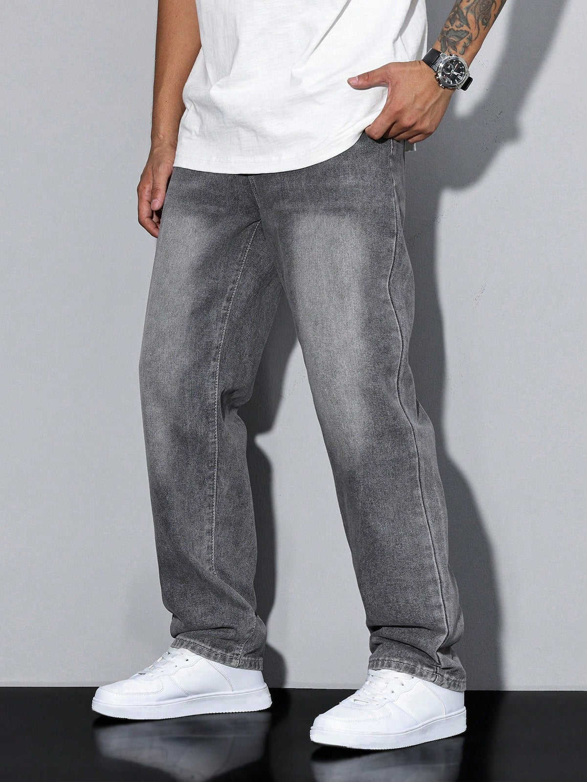 Knud | Baggy Jeans i Denim med Løs Pasform og Praktiske Lommer
