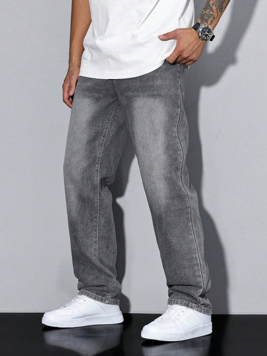 Knud | Baggy Jeans i Denim med Løs Pasform og Praktiske Lommer