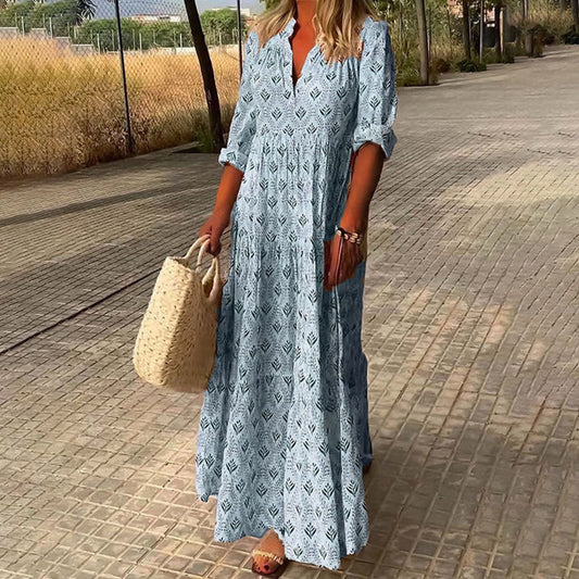 Camilla – Boho Maxikjole I Bohemisk Stil