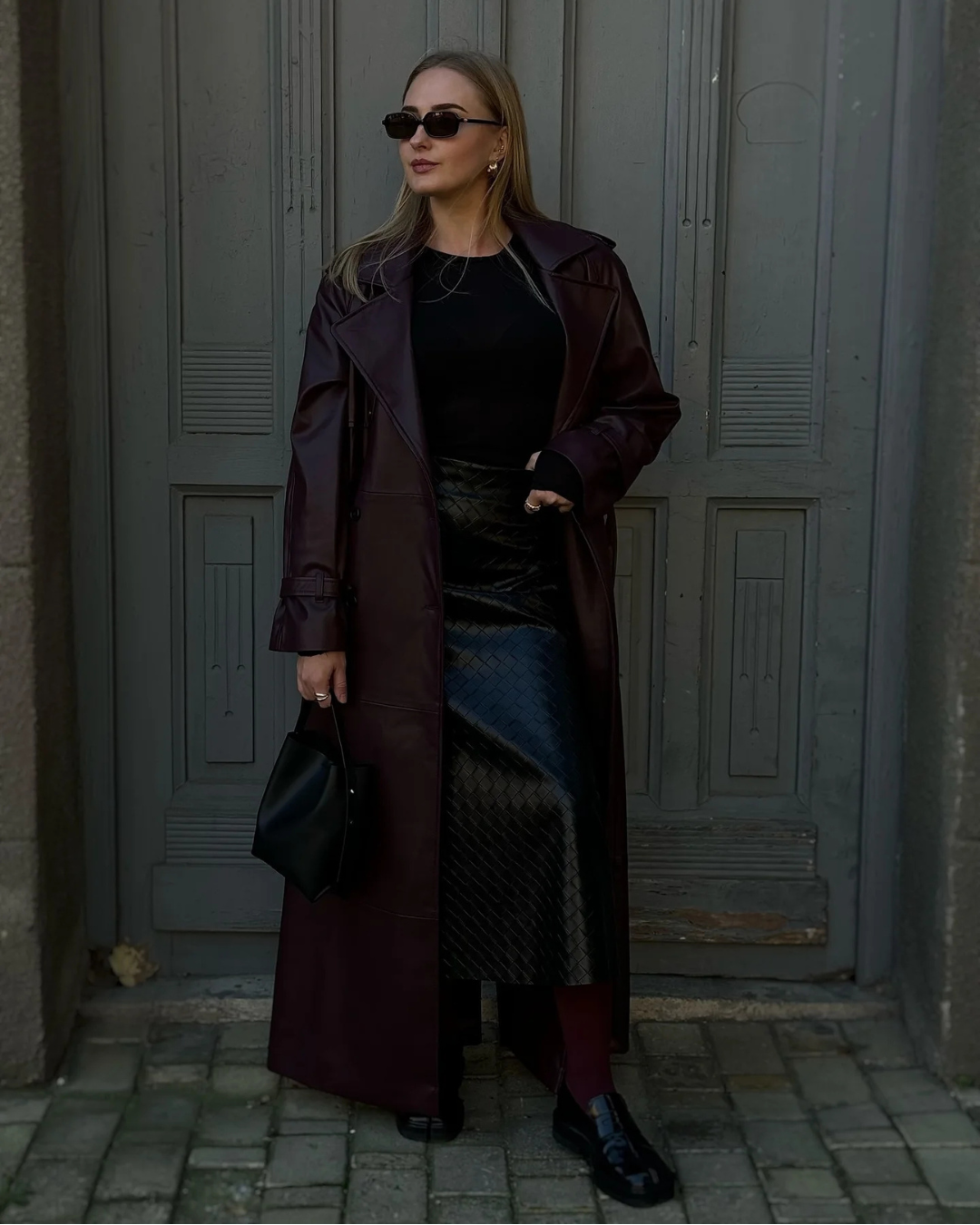 Dame Stilfuld Lang Vinter Maxi Trenchcoat