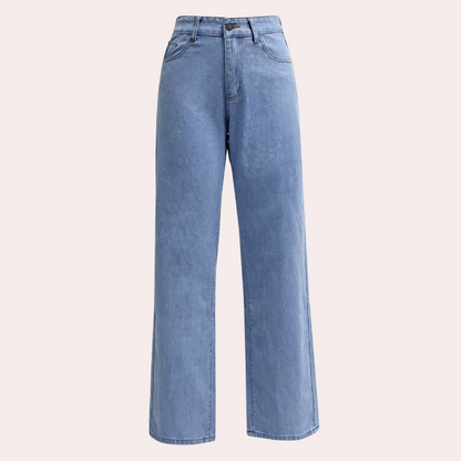 Stilfulde jeans med høj talje og brede ben