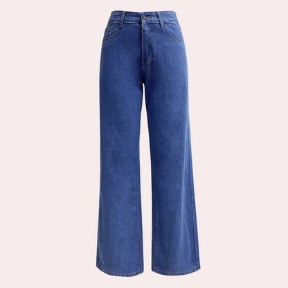Stilfulde jeans med høj talje og brede ben