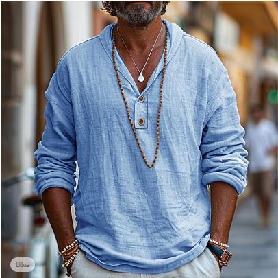 Moderne Elegant Casual Stilfuld Popover-Skjorte