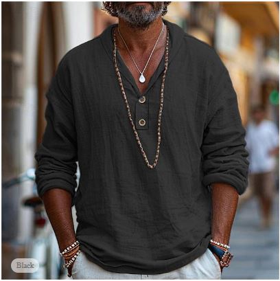 Moderne Elegant Casual Stilfuld Popover-Skjorte