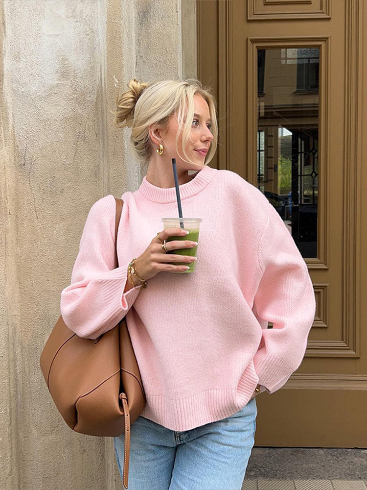 CozyCircle - Dame sweater med løs pasform