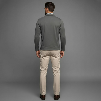 Herre Moderne Komfortabel Stilfuld langærmede vinterpolo-shirt