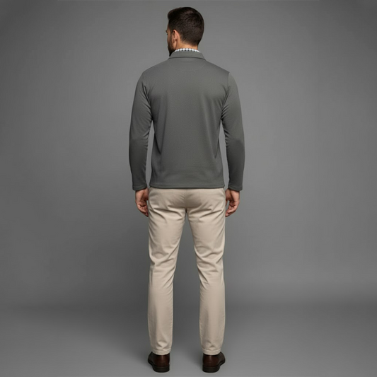 Herre Moderne Komfortabel Stilfuld langærmede vinterpolo-shirt