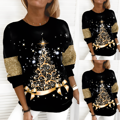 Bauble | Julesweater i sort med festlige motiver