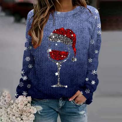 Kringle | Julesweater i blød strik med rund hals