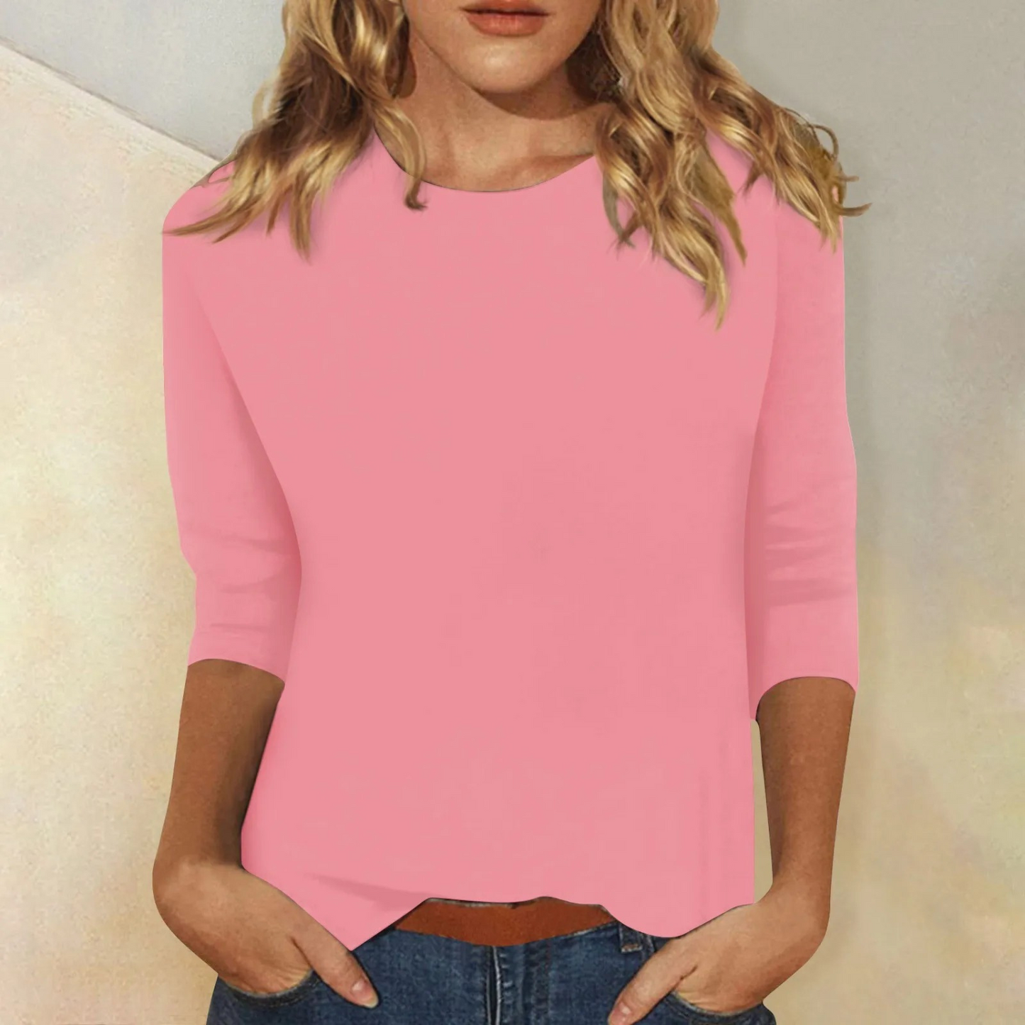 Elegant Casual Stilfuld Langærmet Top