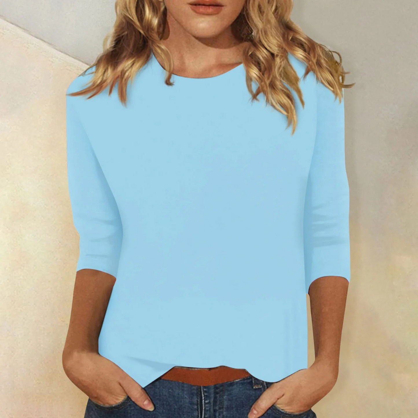 Elegant Casual Stilfuld Langærmet Top
