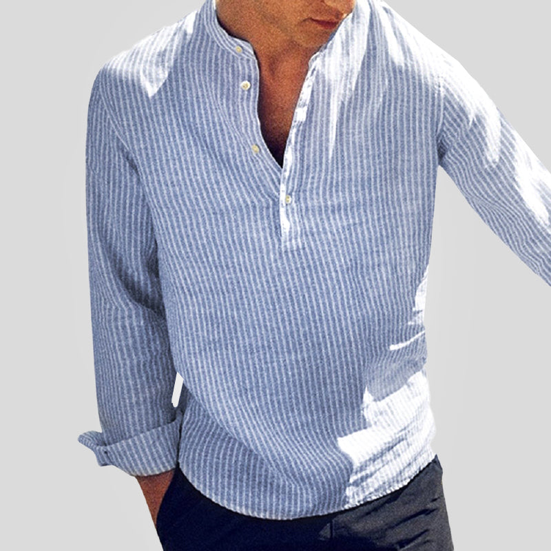 Moderne Elegant Casual Stilfuld Linskjorte
