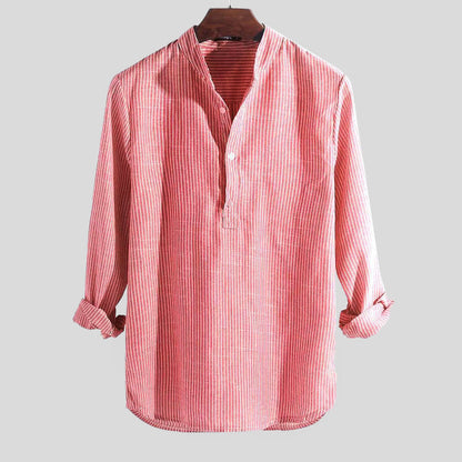 Moderne Elegant Casual Stilfuld Linskjorte