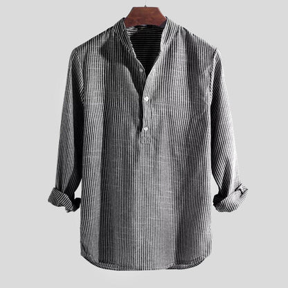 Moderne Elegant Casual Stilfuld Linskjorte