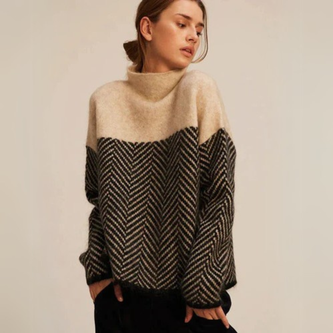 Alberte | Elegant rullekravepullover i blødt og varmt materiale