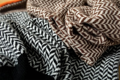 Moderne Stilfuld Elegant Stribet Sweater