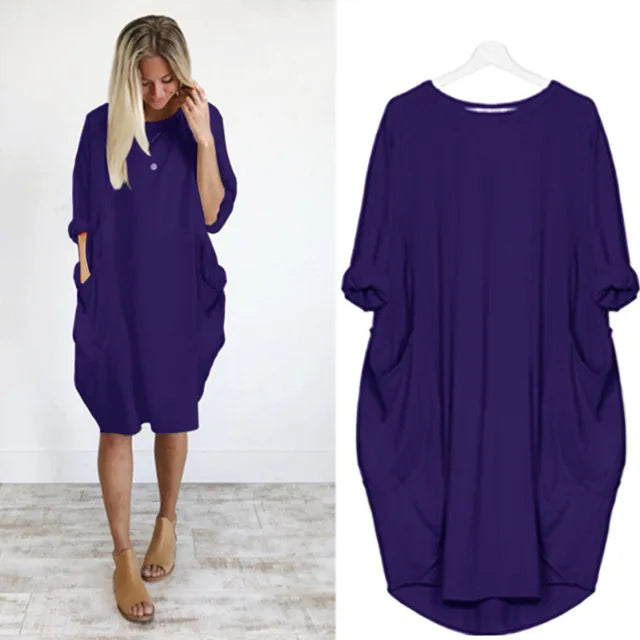 Elegant Stilfuld Relaxed Fit Kjole